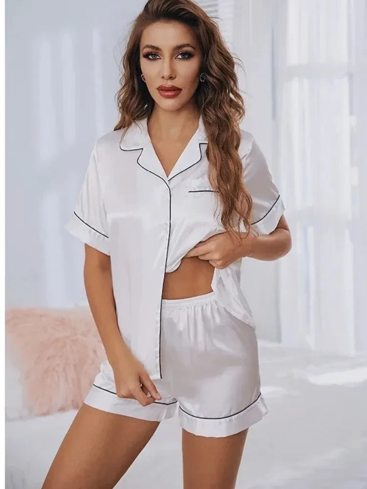 Conjunto de Pijama Seda Verano