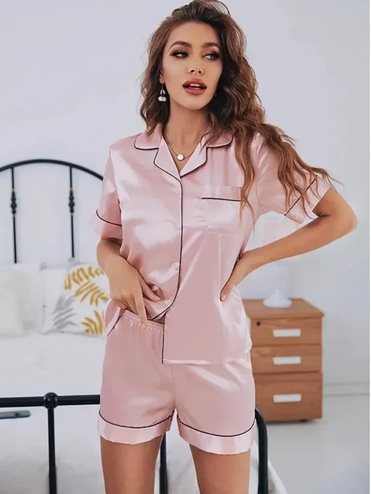 Conjunto de Pijama Seda Verano